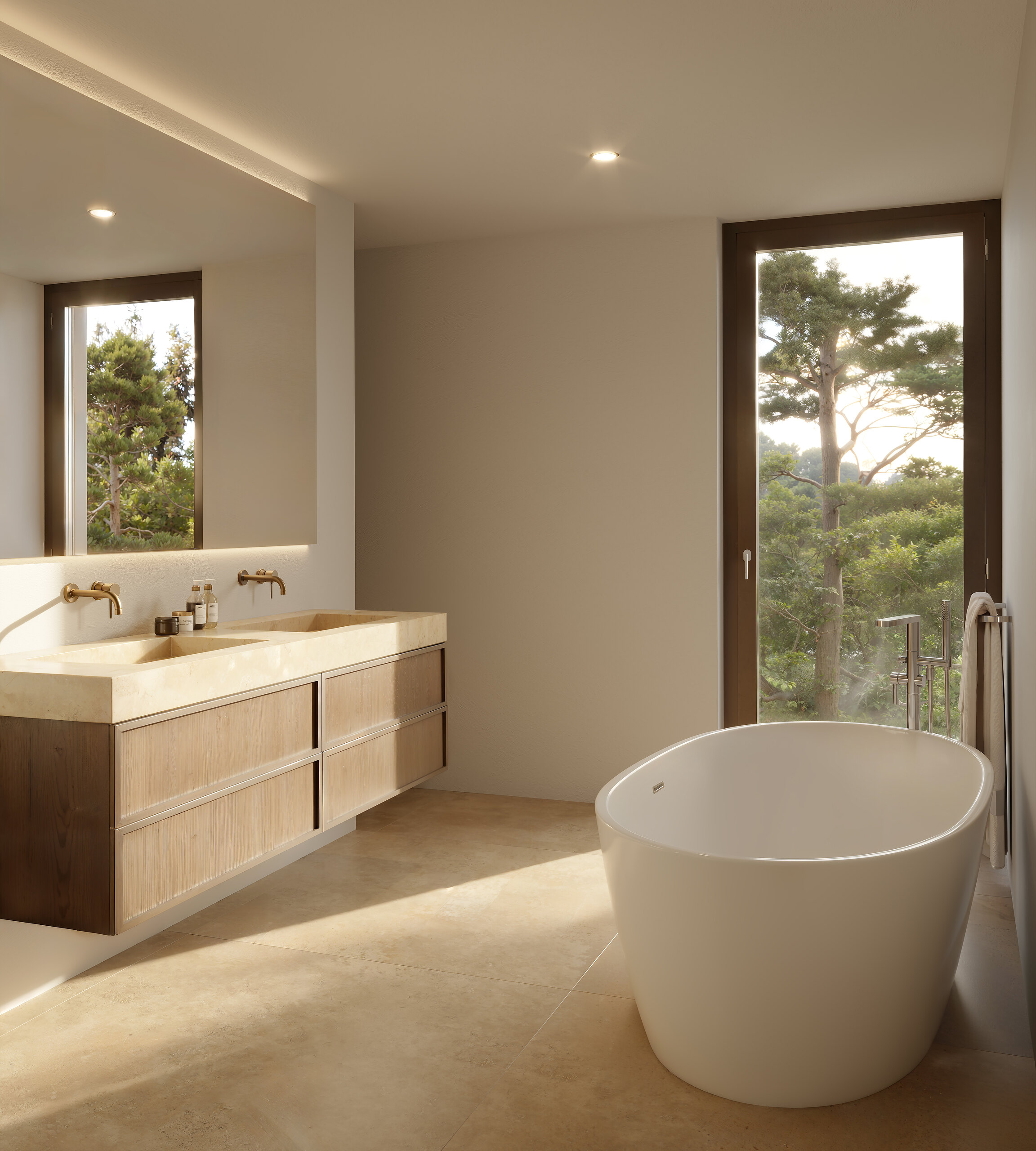 Badezimmer Attika